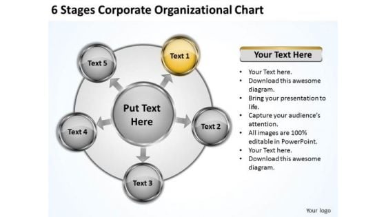 Business Strategy Review Stages Corporate Organizational Chart Integration