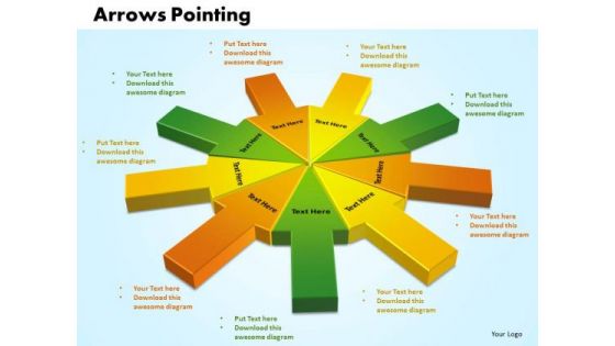 Business Success Business PowerPoint Templates Business Arrows Pointing Inwards Chart Ppt Slides