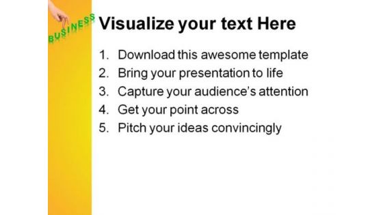 Business Success People PowerPoint Template 1010