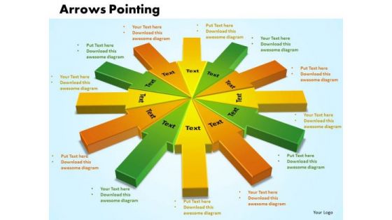 Business Success PowerPoint Templates Business Arrows Pointing Inwards Chart Ppt Slides