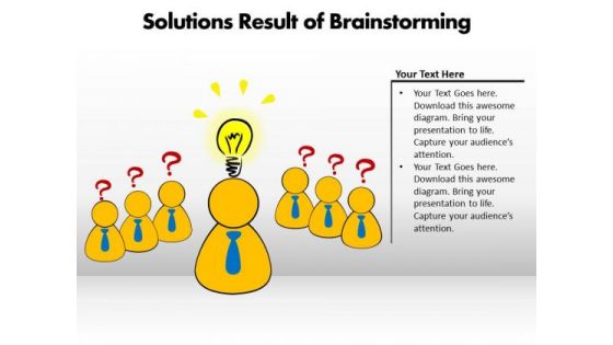 Business Success PowerPoint Templates Business Solutions Result Of Brainstorming Ppt Slides