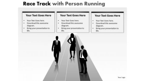 Business Success Race Person Running PowerPoint Slides And Ppt Diagram Templates