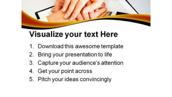 Business Support Handshake PowerPoint Themes And PowerPoint Slides 0511
