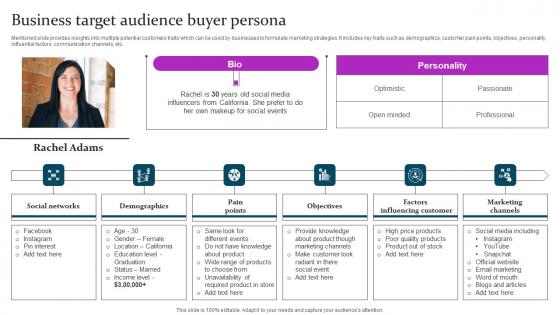 Business Target Audience Buyer Marketing Mix Communication Guide Client Rules Pdf