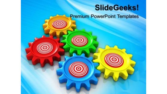 Business Target Gearwheels PowerPoint Templates And PowerPoint Themes 0512
