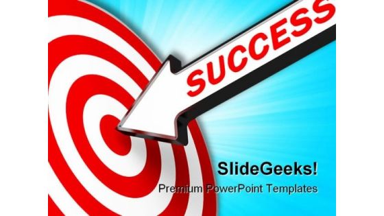 Business Target Success PowerPoint Templates And PowerPoint Backgrounds 0711