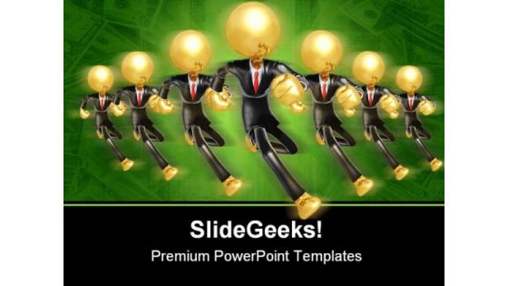 Business Team Leadership PowerPoint Templates And PowerPoint Backgrounds 0611