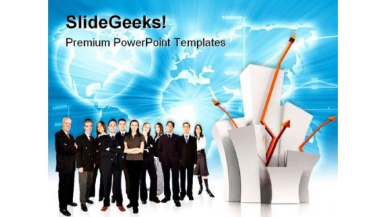 Business Team Of Success Global PowerPoint Templates And PowerPoint Backgrounds 0611