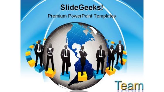 Business Team People PowerPoint Template 1010