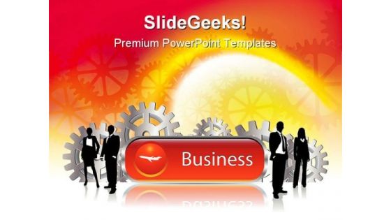 Business Team People PowerPoint Template 1110