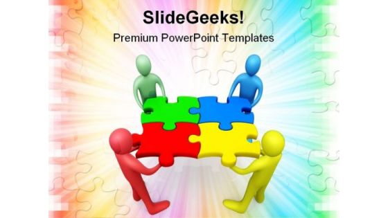 Business Team Shapes PowerPoint Templates And PowerPoint Backgrounds 0511