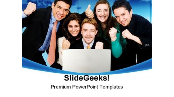 Business Team Success PowerPoint Backgrounds And Templates 1210