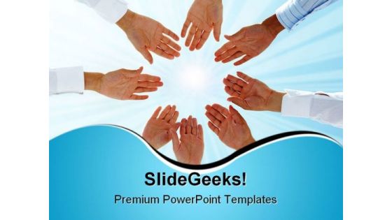 Business Team Teamwork PowerPoint Themes And PowerPoint Slides 0411