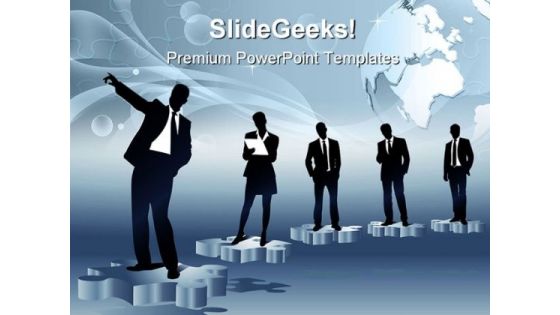 Business Teams Leadership PowerPoint Themes And PowerPoint Slides 0611