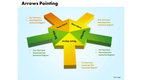 Business Teamwork PowerPoint Templates Business Arrows Pointing Inwards Chart Ppt Slides