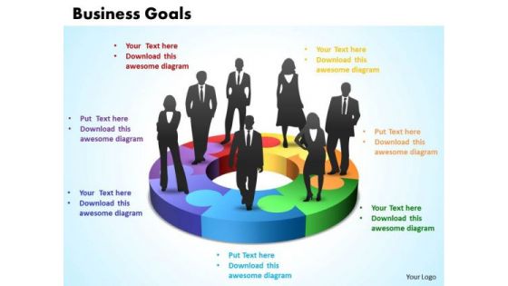 Business Teamwork PowerPoint Templates Business International Business Goals 7 Stages Ppt Slides