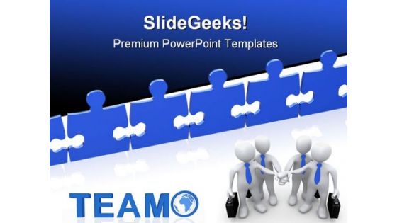 Business Teamwork Success PowerPoint Templates And PowerPoint Backgrounds 0611