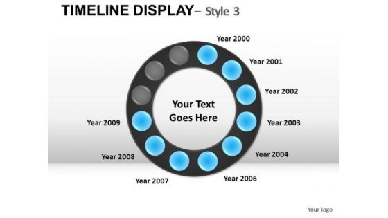 Business Timeline Display 3 PowerPoint Slides And Ppt Diagram Templates