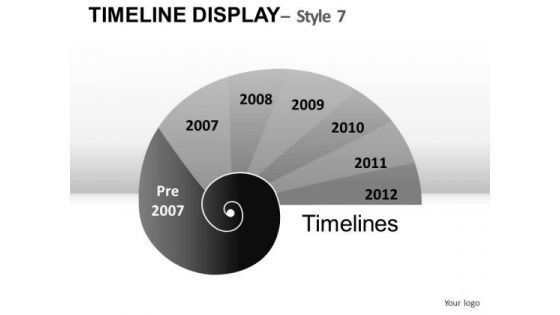 Business Timeline Display 7 PowerPoint Slides And Ppt Diagram Templates