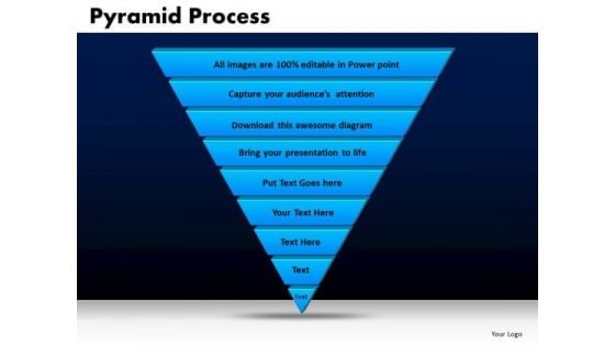 Business Triangles PowerPoint Templates Editable Pyramid Process Ppt Slides