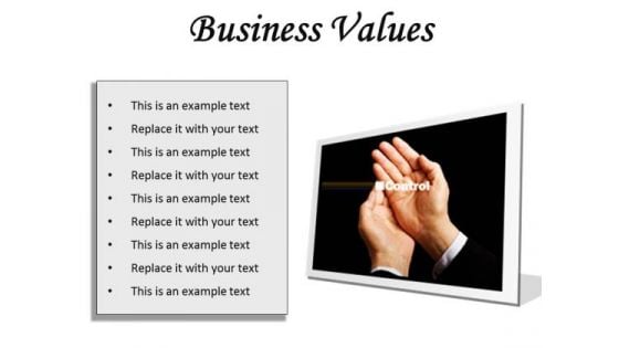 Business Values Success PowerPoint Presentation Slides F