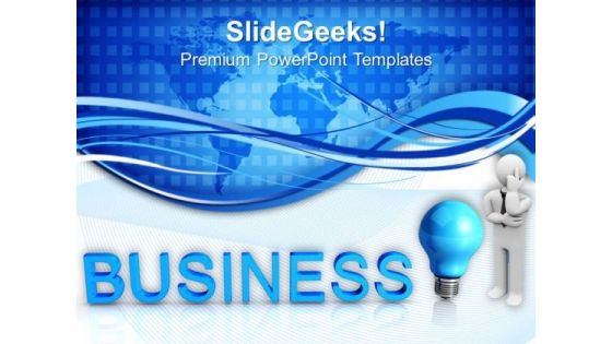 Business With Idea Technology PowerPoint Templates And PowerPoint Themes 0912