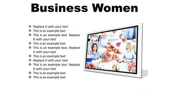 Business Women Success PowerPoint Presentation Slides F