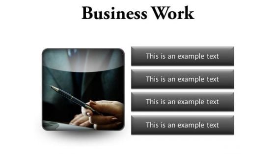 Business Work Success PowerPoint Presentation Slides S