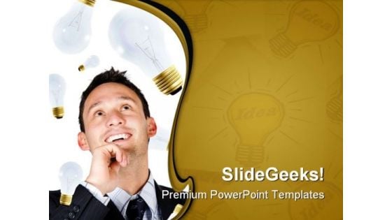 Businessman Creativity Success PowerPoint Templates And PowerPoint Backgrounds 0211