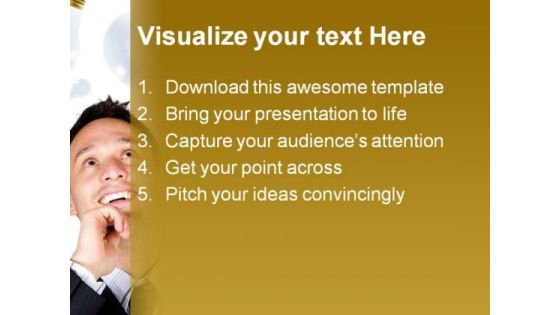 Businessman Creativity Success PowerPoint Themes And PowerPoint Slides 0211