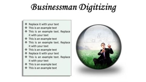 Businessman Digitizing Business PowerPoint Presentation Slides C