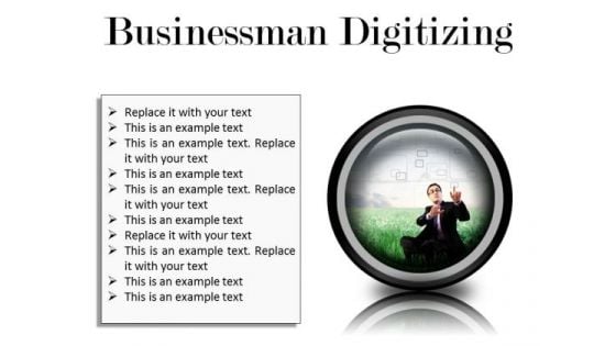 Businessman Digitizing Business PowerPoint Presentation Slides Cc