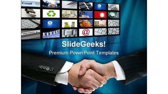 Businessman Handshake PowerPoint Templates And PowerPoint Backgrounds 0511