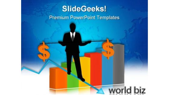 Businessman Holding Dollar Finance PowerPoint Themes And PowerPoint Slides 0611