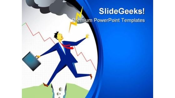 Businessman In Trouble Business PowerPoint Themes And PowerPoint Slides 0211