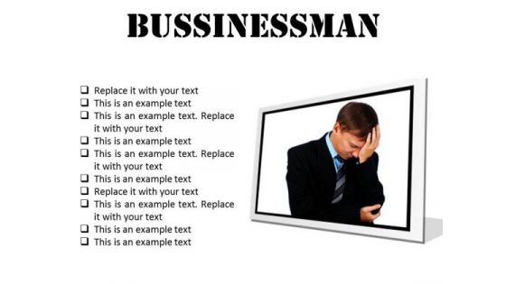 Businessman People PowerPoint Presentation Slides F