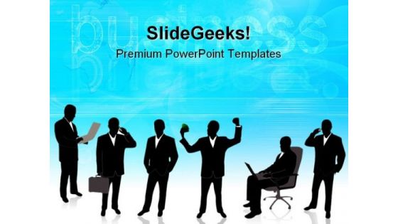 Businessman Success PowerPoint Themes And PowerPoint Slides 0811