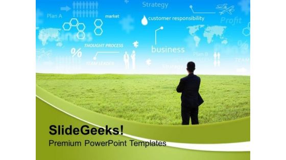 Businessman With Innovative Ideas Strategy PowerPoint Templates Ppt Backgrounds For Slides 0213