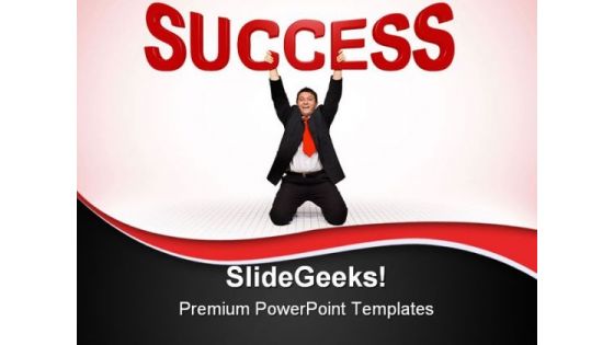 Businessmen Success PowerPoint Themes And PowerPoint Slides 0411