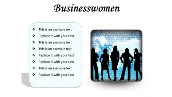 Businesswomen Global PowerPoint Presentation Slides S