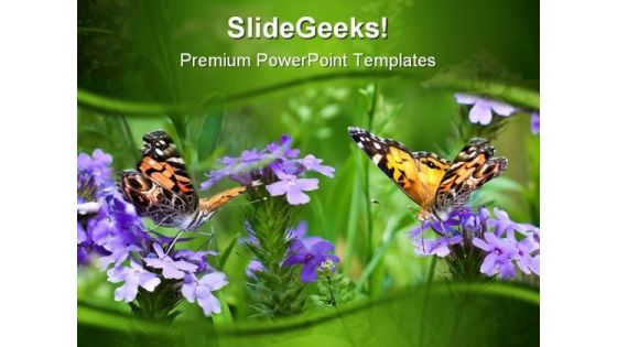 Butterflies Nature PowerPoint Templates And PowerPoint Backgrounds 0211