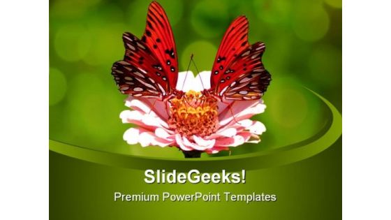 Butterfly Animal PowerPoint Themes And PowerPoint Slides 0511