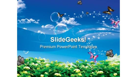 Butterfly Background Nature PowerPoint Themes And PowerPoint Slides 0211