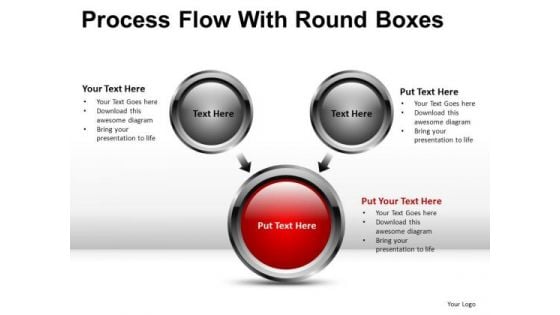 Buttons Process Flow PowerPoint Diagrams