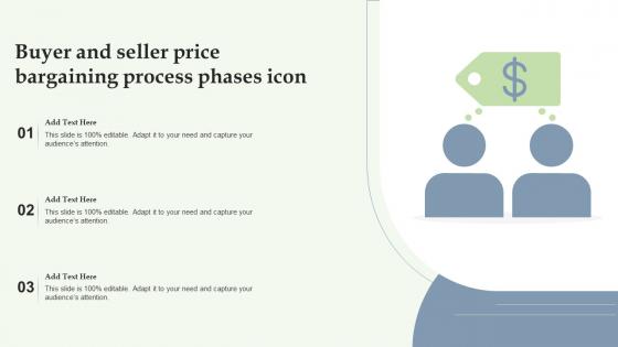 Buyer And Seller Price Bargaining Process Phases Icon Designs Pdf