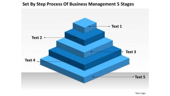 By Step Process Of Business Management 5 Stages Ppt Plan PowerPoint Slides