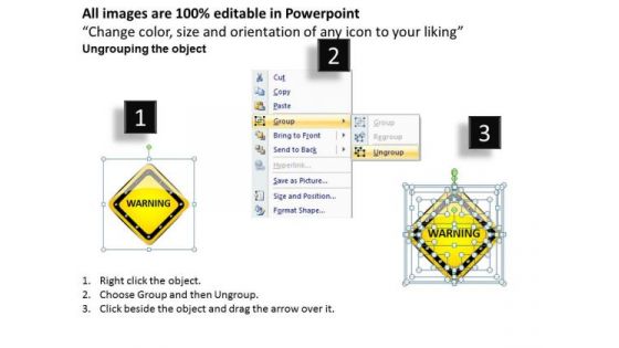 Cable Warning Signs PowerPoint Slides And Ppt Diagram Templates