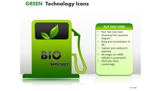 Cables Green Technology Icons PowerPoint Slides And Ppt Diagram Templates