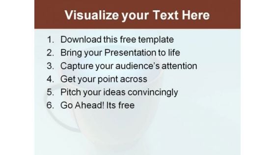 Caffeine Cup PowerPoint Template