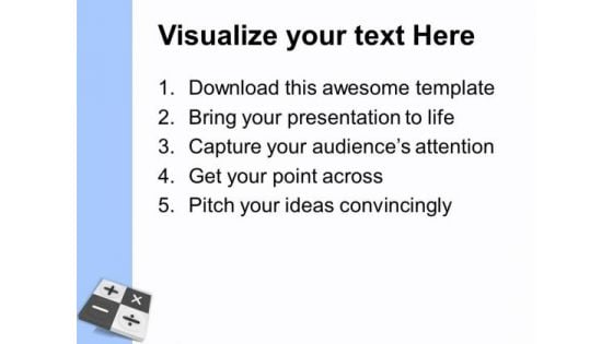 Calculator And Calculations Glossy Icon PowerPoint Templates Ppt Backgrounds For Slides 0413